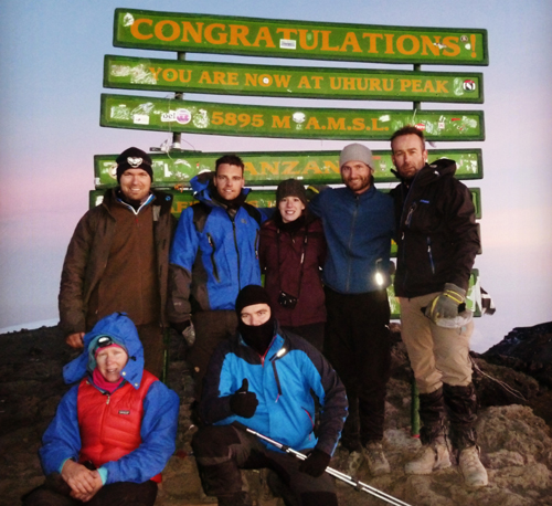 Michael, Chris, Veerle en groep